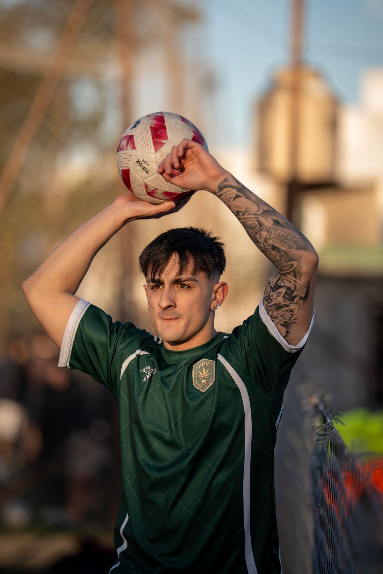 Retrato con pelota